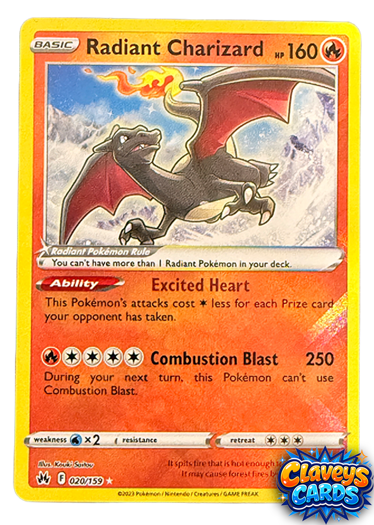 Radiant Charizard – Crown Zenith 020/159 (Radiant Rare)