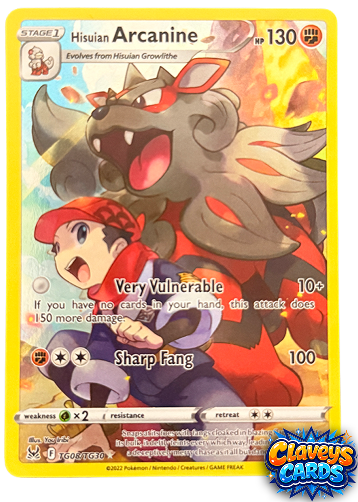 Hisuian Arcanine – Trainer Gallery TG08/TG30