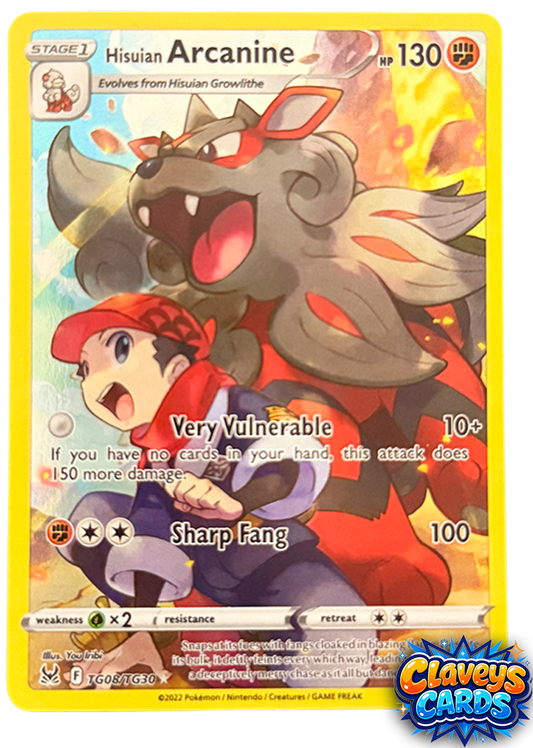 Hisuian Arcanine – Trainer Gallery TG08/TG30