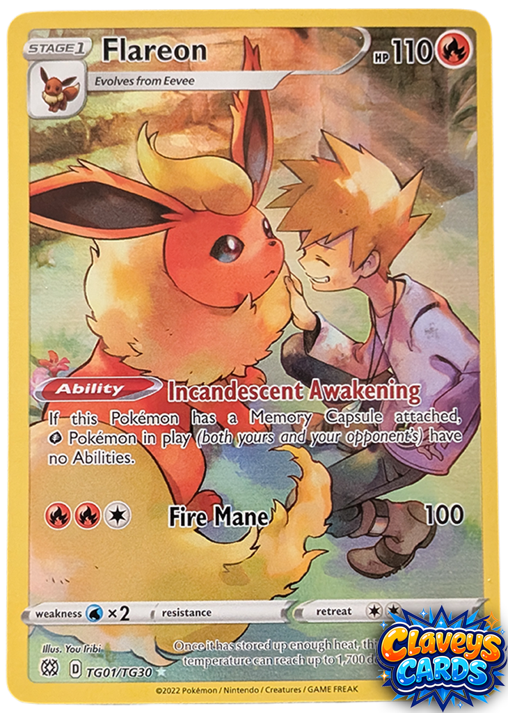 Flareon Tariner Gallery Brilliant Stars TG01/TG30