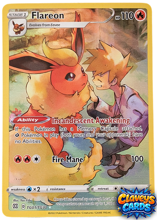 Flareon Tariner Gallery Brilliant Stars TG01/TG30