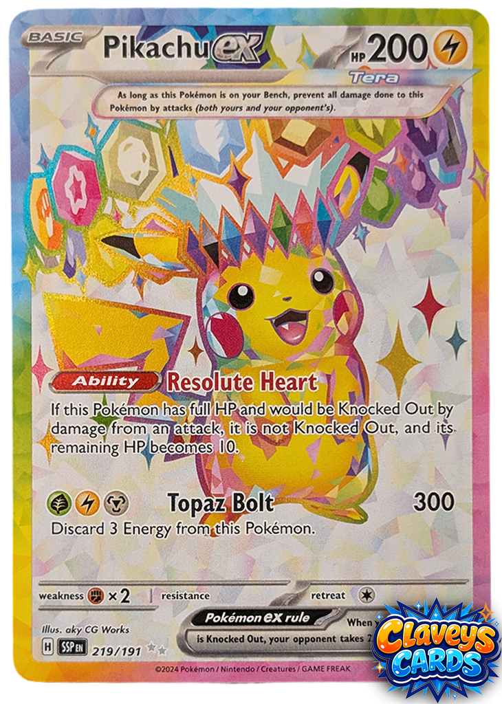 Pikachu ex - Surging Sparks - 219/191